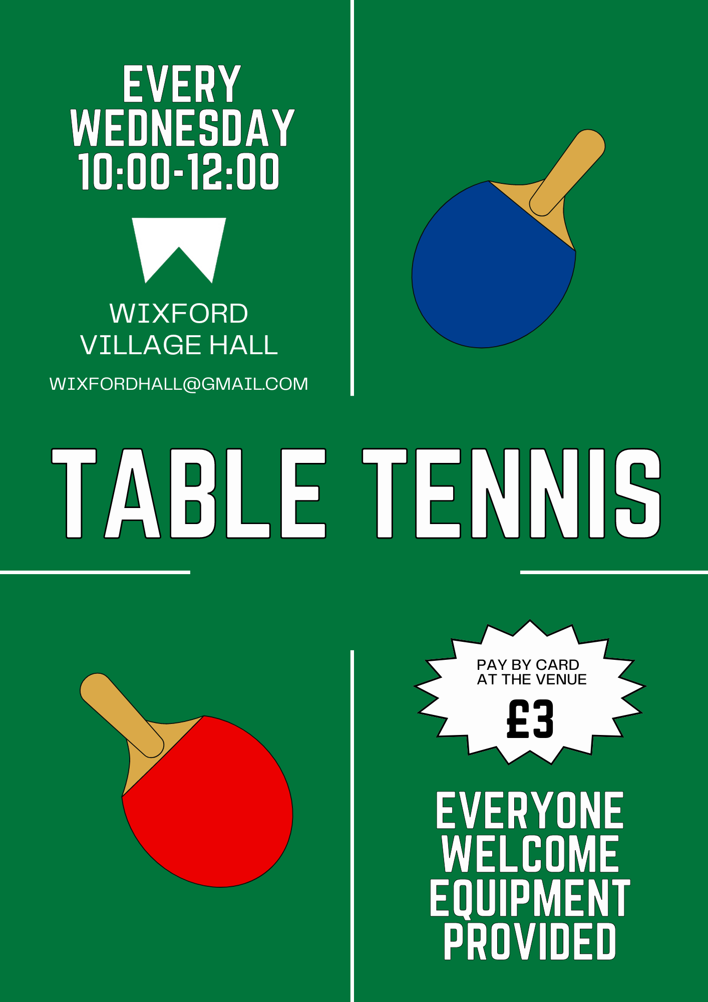 Table Tennis Wednesdays