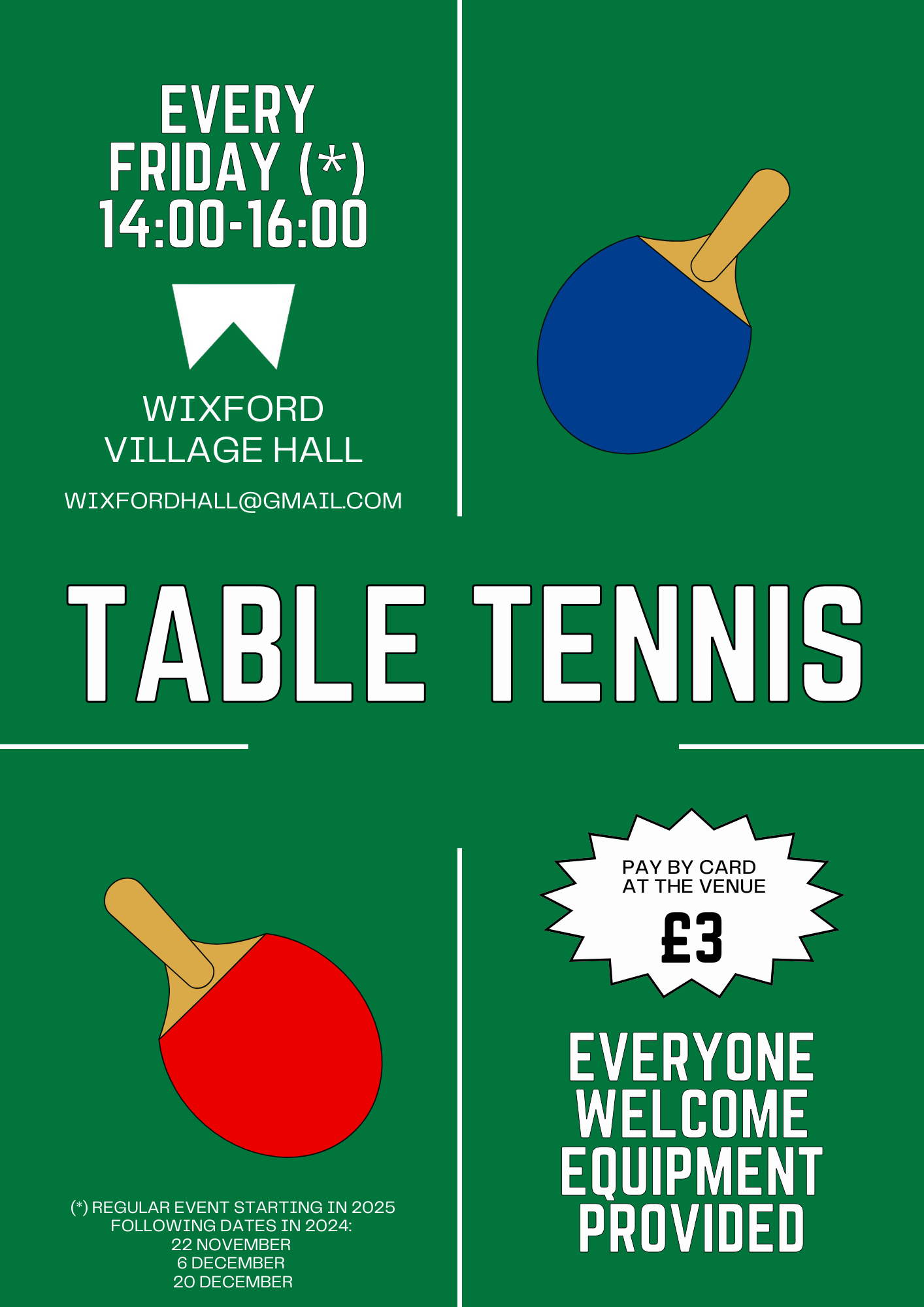 Table Tennis Fridays