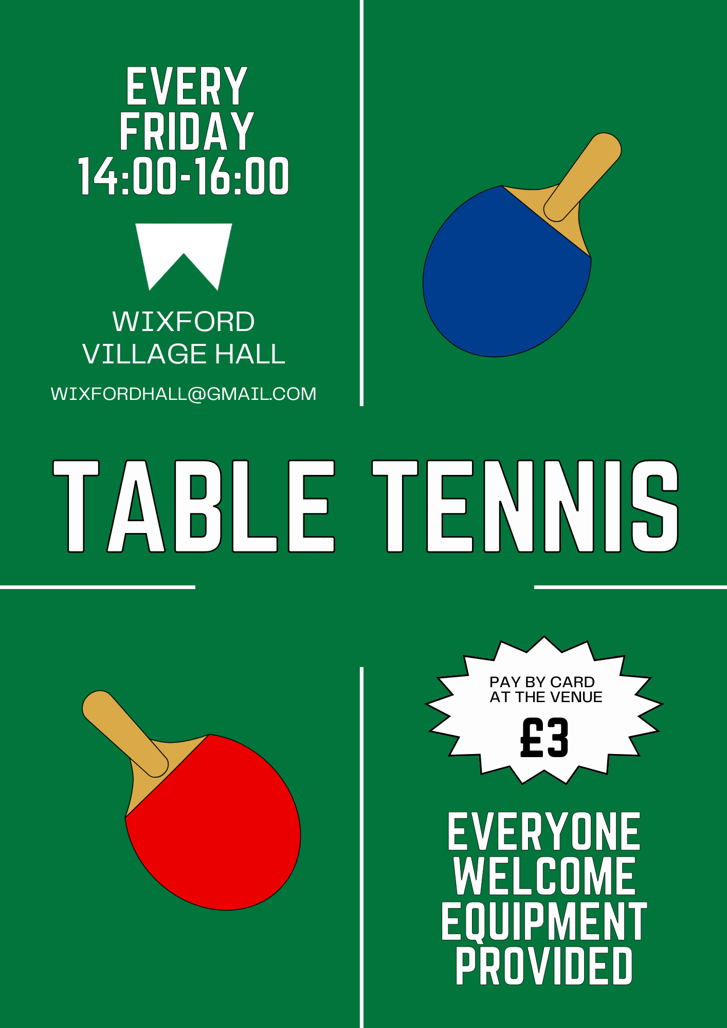 Table Tennis Fridays