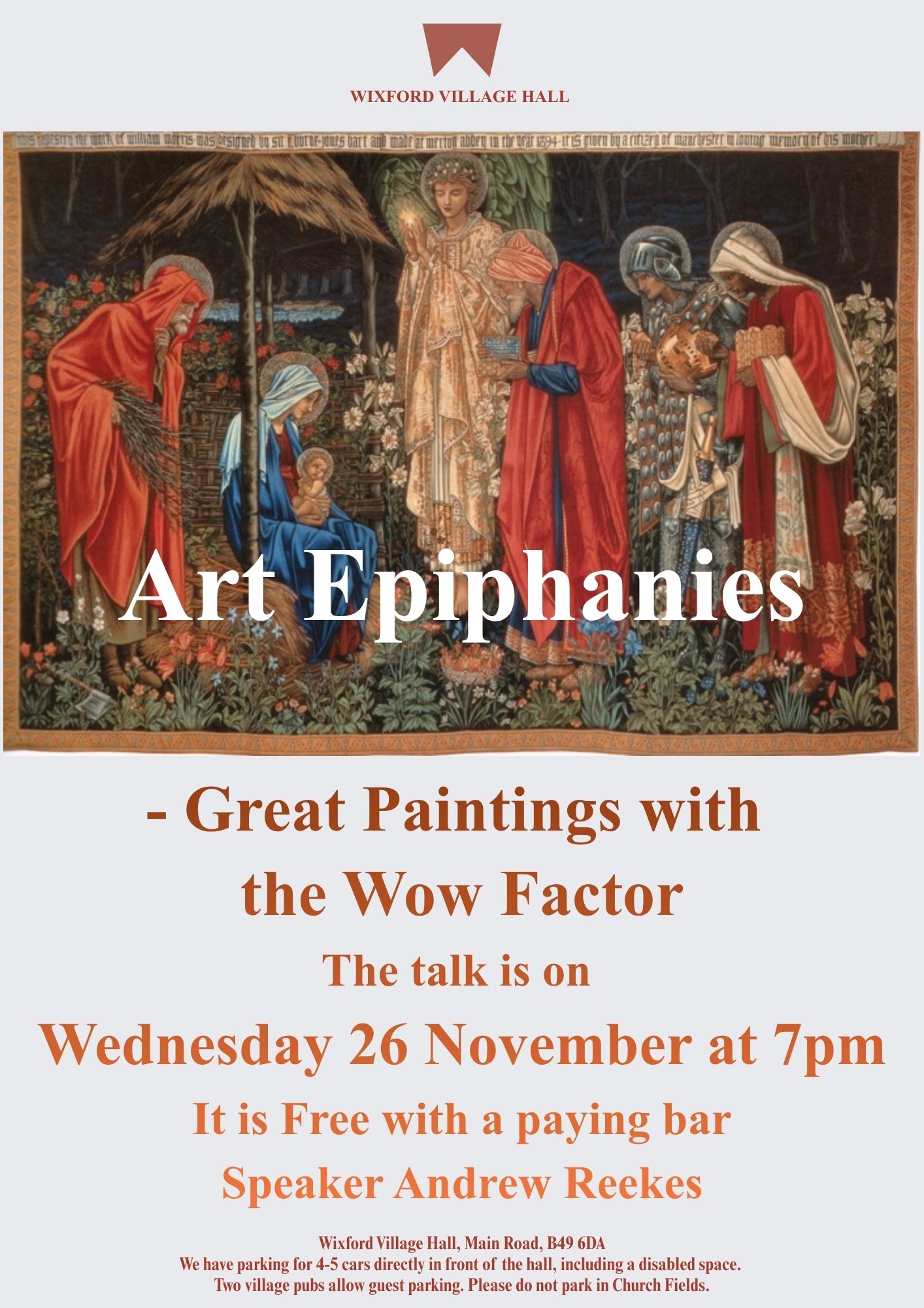 Art Epiphanies – Great Paintings with a Wow Factor, a free talk