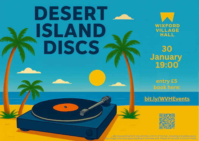 Wixford Desert Island Discs playlist